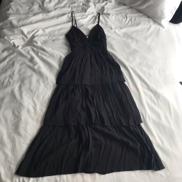 Rebellion Dresses & Skirts - Womens Black Tiered Summer Dress